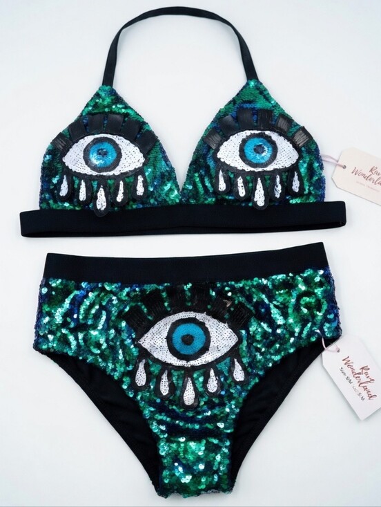 Rave Wonderland Other - Sequin Eye High-Waist Set